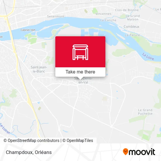 Champdoux map