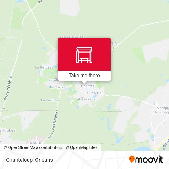 Chanteloup map