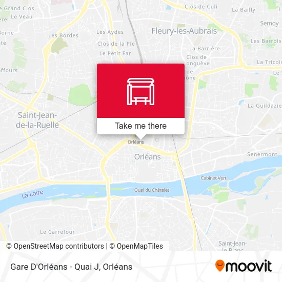 Gare D'Orléans - Quai J map