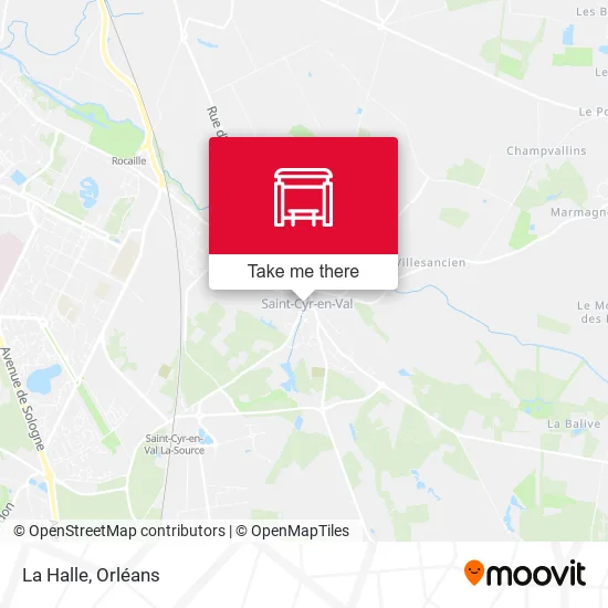 La Halle map