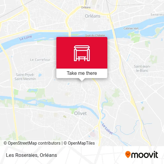 Les Roseraies map