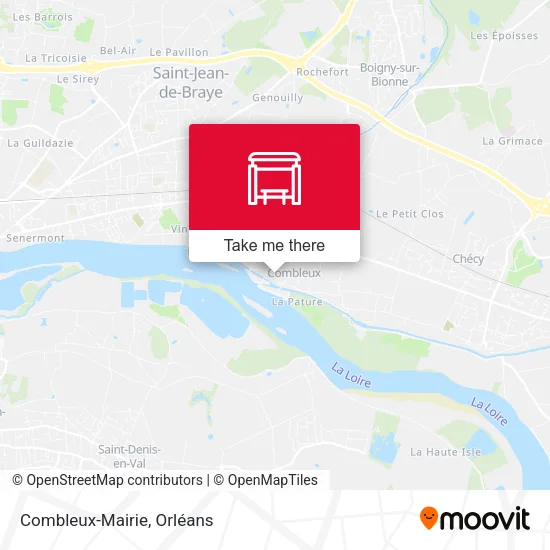 Combleux-Mairie map