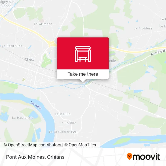 Pont Aux Moines map