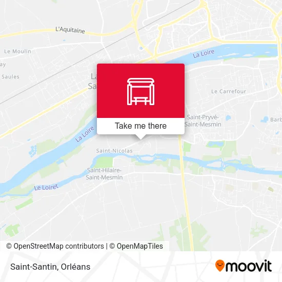 Saint-Santin map