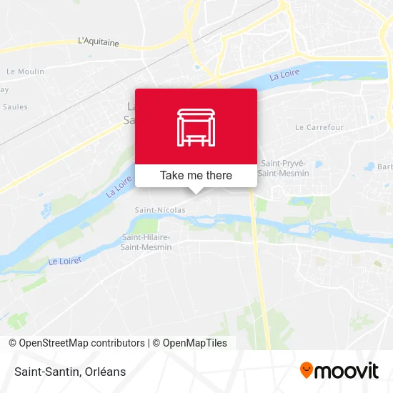 Saint-Santin map