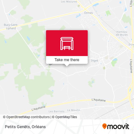 Petits Genêts map