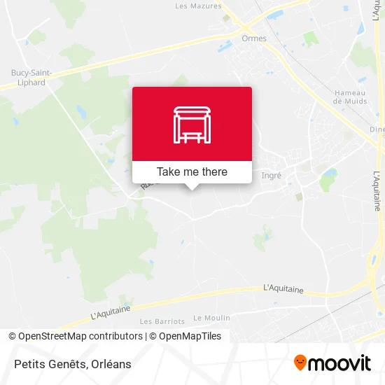 Petits Genêts map