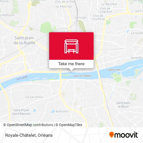 Royale-Châtelet map