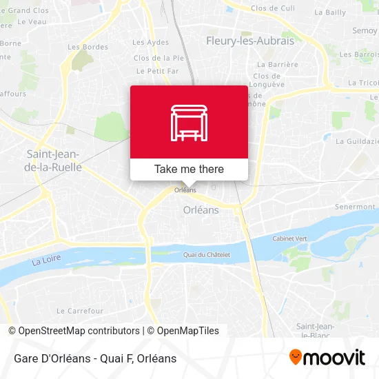 Gare D'Orléans - Quai F map