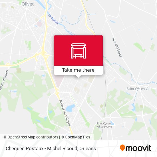 Chèques Postaux - Michel Ricoud map