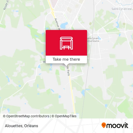 Alouettes map