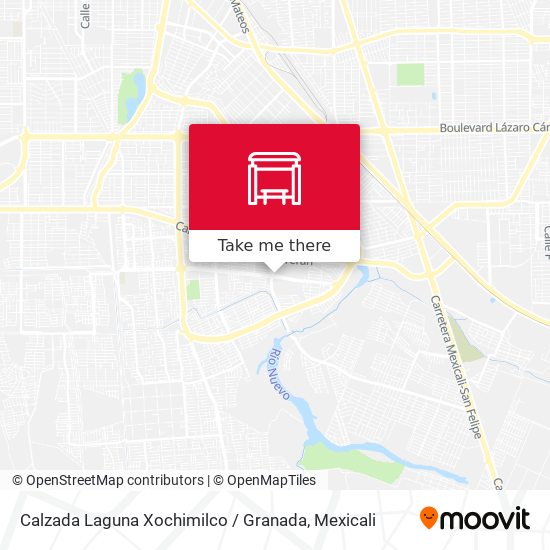 Mapa de Calzada Laguna Xochimilco / Granada