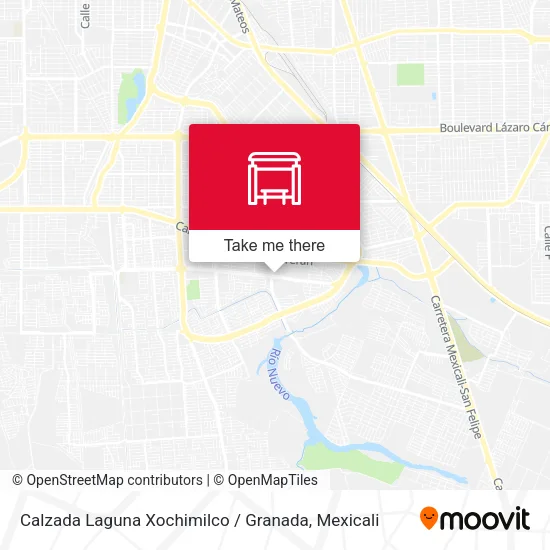 Mapa de Calzada Laguna Xochimilco / Granada