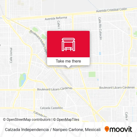 Mapa de Calzada Independencia / Naripeo Carlone