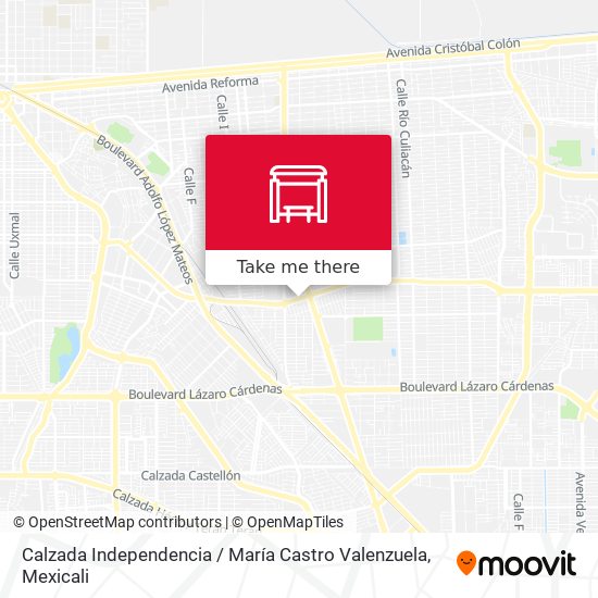 Calzada Independencia / María Castro Valenzuela map