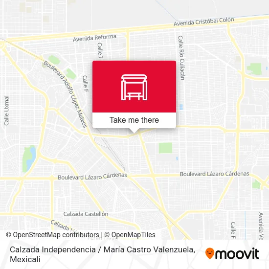 Mapa de Calzada Independencia / María Castro Valenzuela