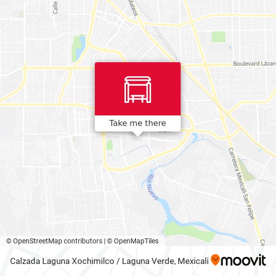 Calzada Laguna Xochimilco / Laguna Verde map