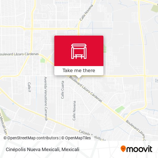 Cinépolis Nueva Mexicali map
