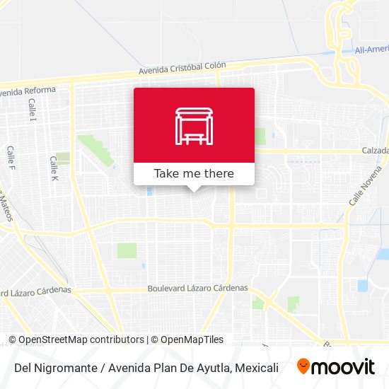 Del Nigromante / Avenida Plan De Ayutla map