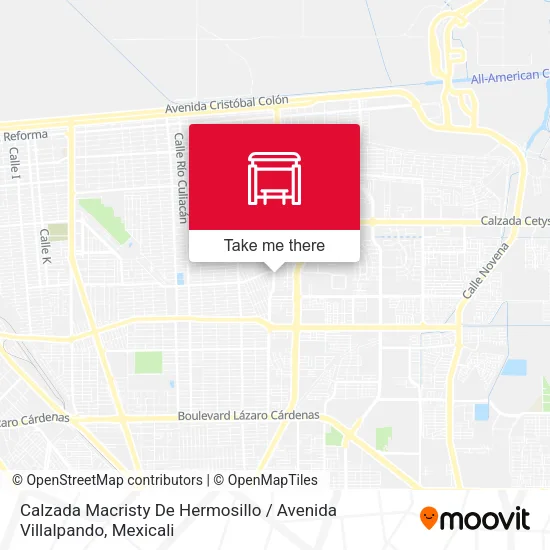 Mapa de Calzada Macristy De Hermosillo / Avenida Villalpando