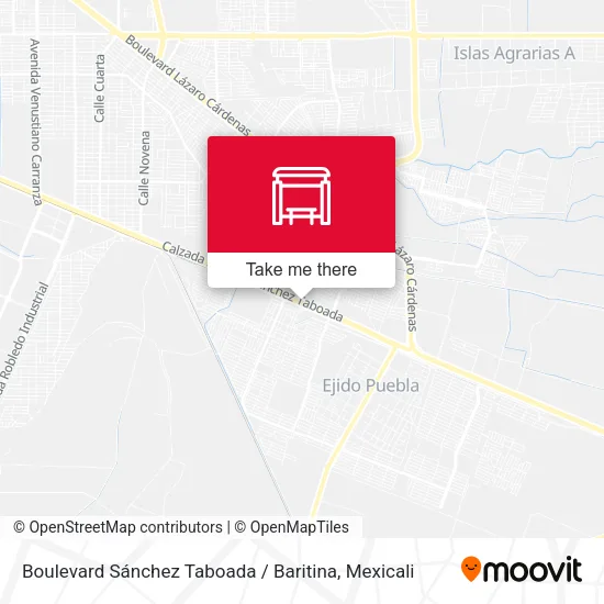 Mapa de Boulevard Sánchez Taboada / Baritina