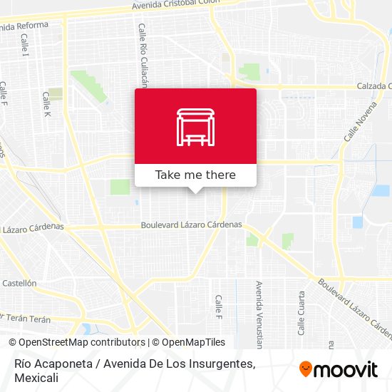 Río Acaponeta / Avenida De Los Insurgentes map