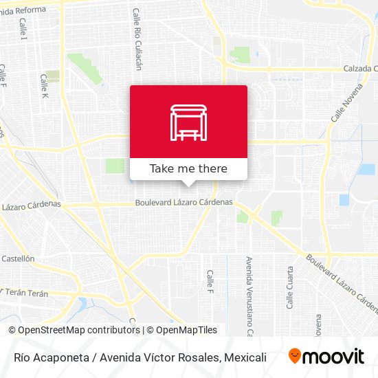 Río Acaponeta / Avenida Víctor Rosales map