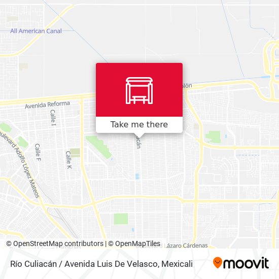 Mapa de Río Culiacán / Avenida Luis De Velasco