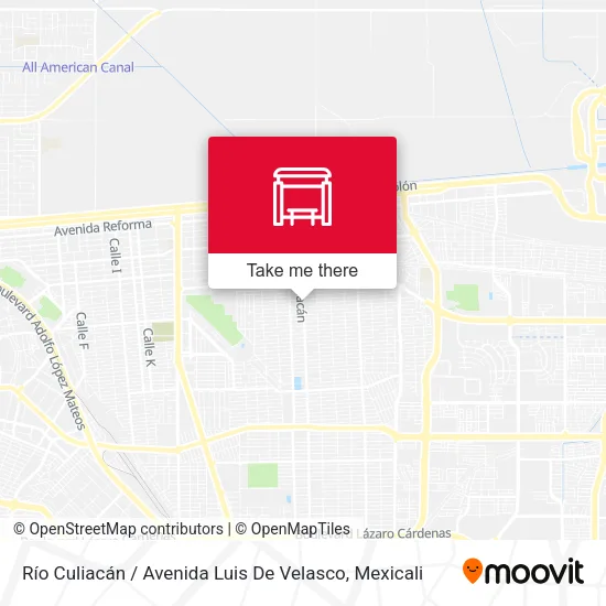 Mapa de Río Culiacán / Avenida Luis De Velasco