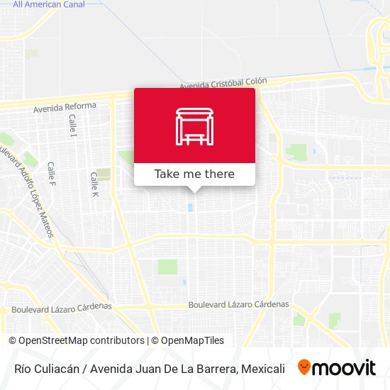 Río Culiacán / Avenida Juan De La Barrera map
