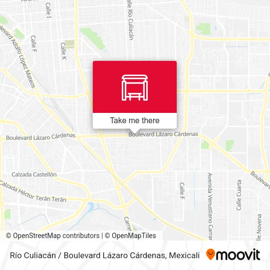 Mapa de Río Culiacán / Boulevard Lázaro Cárdenas