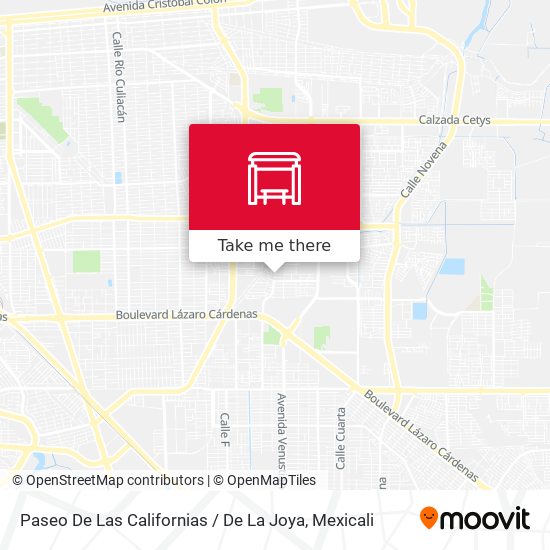 Paseo De Las Californias / De La Joya map