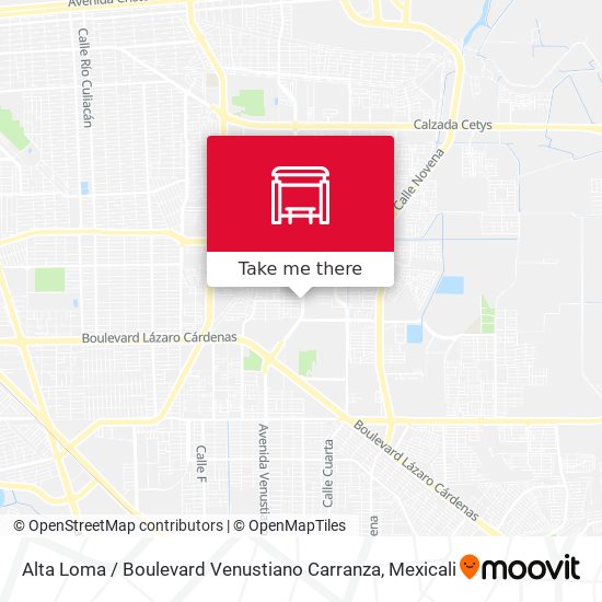 Mapa de Alta Loma / Boulevard Venustiano Carranza