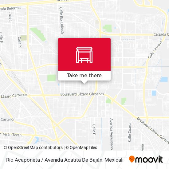 Mapa de Río Acaponeta / Avenida Acatita De Baján
