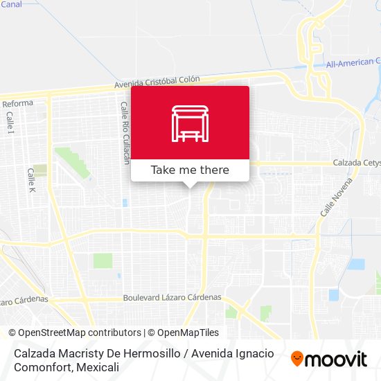 Calzada Macristy De Hermosillo / Avenida Ignacio Comonfort map