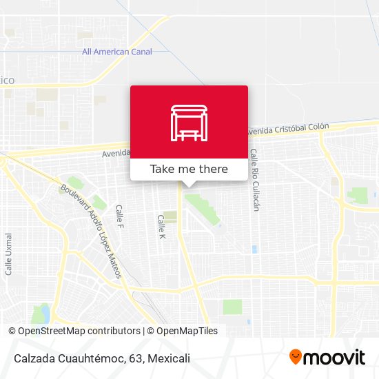 Calzada Cuauhtémoc, 63 map