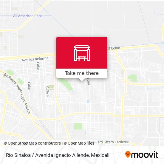 Río Sinaloa / Avenida Ignacio Allende map