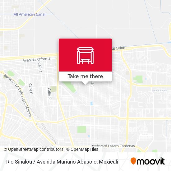 Mapa de Río Sinaloa / Avenida Mariano Abasolo