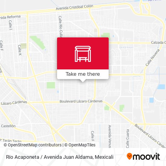 Mapa de Río Acaponeta / Avenida Juan Aldama