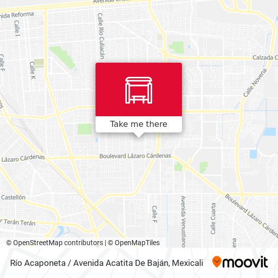 Río Acaponeta / Avenida Acatita De Baján map