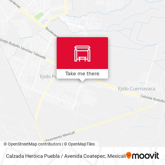 Calzada Heróica Puebla / Avenida Coatepec map