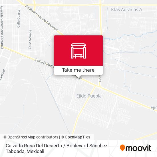 Mapa de Calzada Rosa Del Desierto / Boulevard Sánchez Taboada