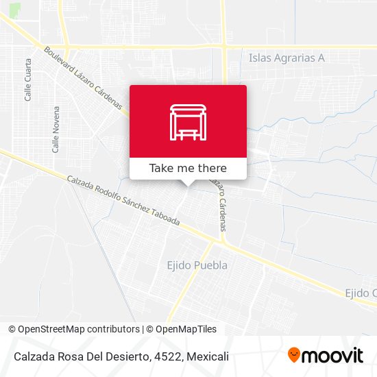 Calzada Rosa Del Desierto, 4522 map