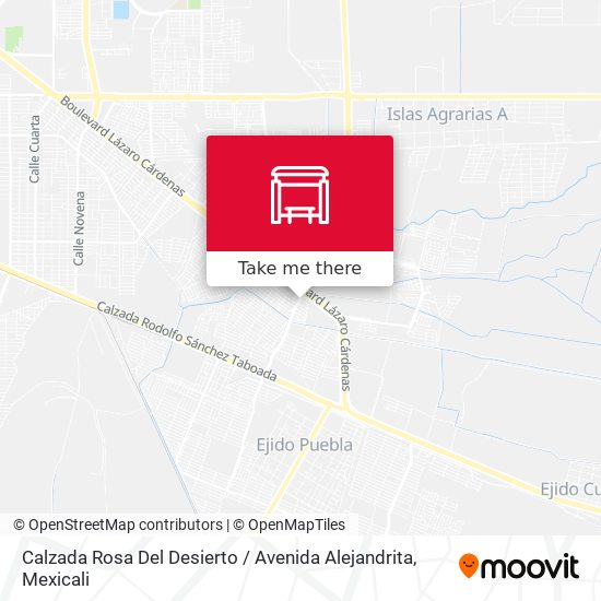 Mapa de Calzada Rosa Del Desierto / Avenida Alejandrita