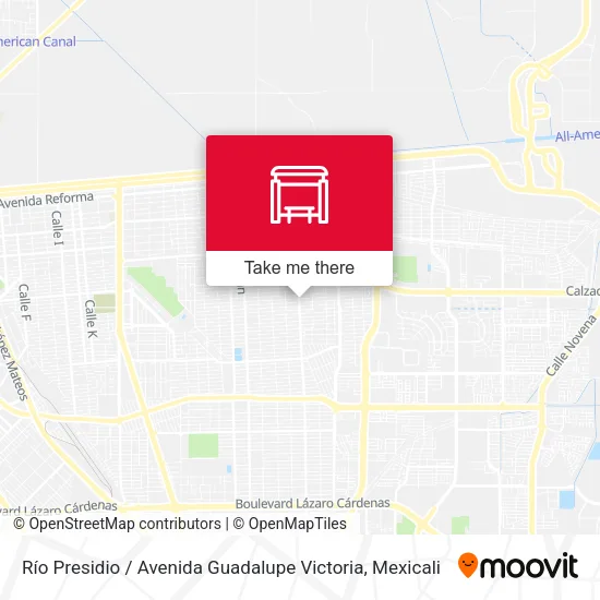Mapa de Río Presidio / Avenida Guadalupe Victoria