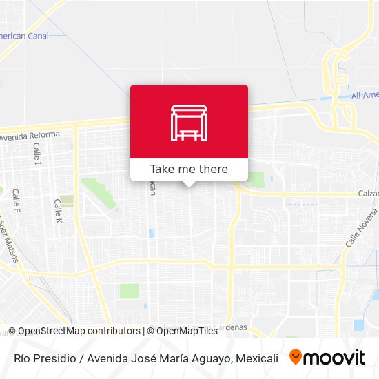 Mapa de Río Presidio / Avenida José María Aguayo