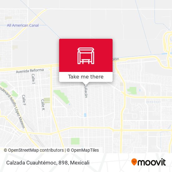 Calzada Cuauhtémoc, 898 map