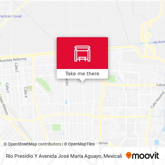 Mapa de Río Presidio Y Avenida José María Aguayo