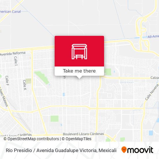 Río Presidio / Avenida Guadalupe Victoria map