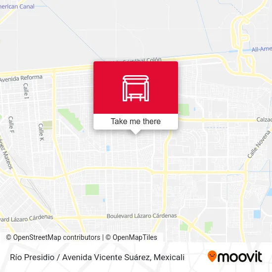 Río Presidio / Avenida Vicente Suárez map